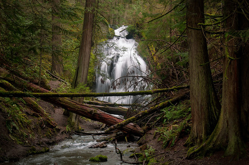 orcas island moran state park waterfall long exposure forest mountain trees river landscape nature woods northwest pacific san jaun