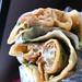 Jianbing (煎饼) (5 yuan / $0.72) - Wheat and mung bean flour pancake, Youtiao (油条), egg, cilantro, green onions, spicy chili paste, and a sweet hoisin sauce. Sooo yum!