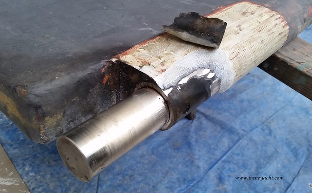 Rudder shaft corrosion