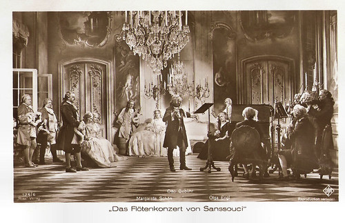Otto Gebühr, Margarete Schön and Olga Engl in Das Flötenkonzert von Sanssouci (1930)