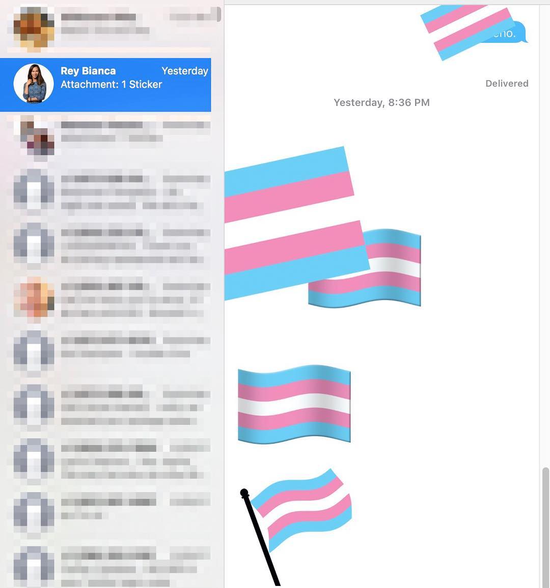 iMessage full of pride, smiles ear to ear when I see great people who are visible and amazing. . App submitted to iTunes waiting for approval ✌️ #TransVisibility #transpride #transrespect capitaltranspride As Washington, DC goes, so goes the nation