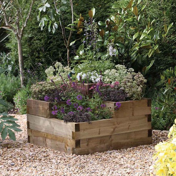 DIY Corner Planters Perfect For Small Gardens