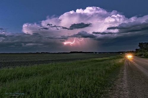 minnesota stormclouds rain farm country lightning