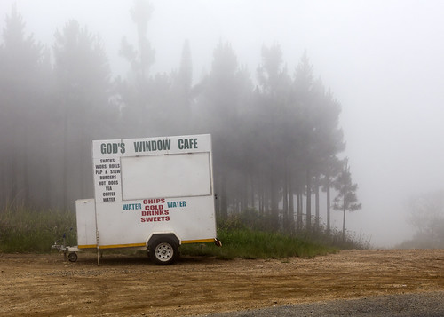 southafrica zuidafrika godswindow blyderiver naturereserve canton view mist cart cafe closed fog transport mpumalanga sa