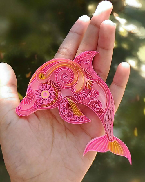 Quilled Dolphin by Mahkota Quilling