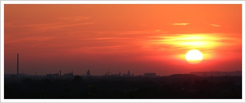 sunset sonnenuntergang sonne sun dresden schlossberghang pirna aussicht panorama