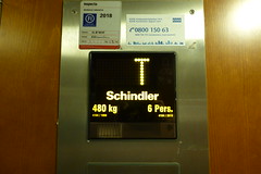 KONE elevator modded by Schindler at Meilahti Hospital