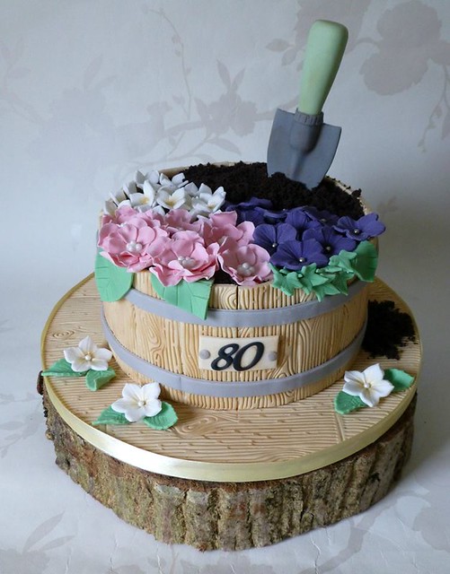 Rustic Flower Pot Cake by Gemma's Occasion Cakes