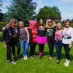 Staff at The Myton Hospices celebrated its 35th birthday with a throwback to the 1980s.