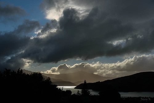 bankspeninsular newzealand akaora akaoraharbour sunset clouds sky water sea stromy