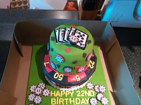 Casino Royale Cake by Samantha Scholtz of Samantha's Fresh Homemade Delights