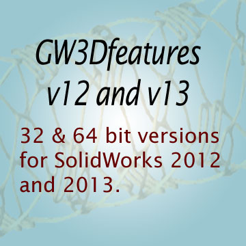 GeometryWorks 3D Features V12-V13 for SolidWorks 2012-2013