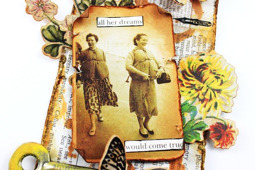 Meihsia Liu Simply Paper Crafts Miexed Media tag Distress Journey Simon Says Stamp Tim Holtz 3
