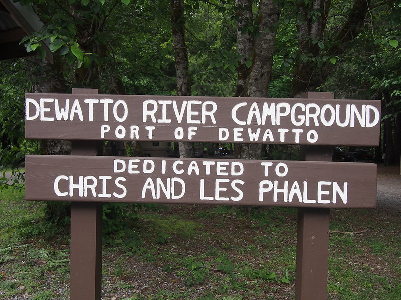 Dewatto River Campground: Tried to find water here, but had no luck.