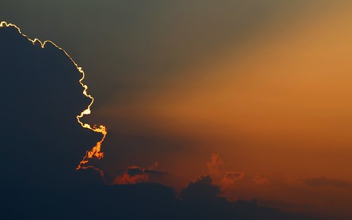 sunset nagarkot kathmandu clouds nepal