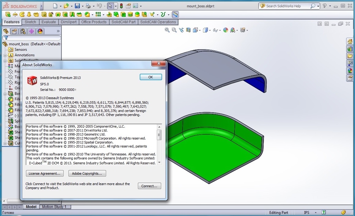Designing with SolidWorks 2013 SP5.0 x86 x64 full license