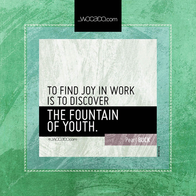 To find joy in work  by WOCADO.com