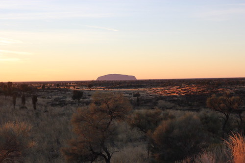 Uluru the next morning from Kata Tjuta, Australia