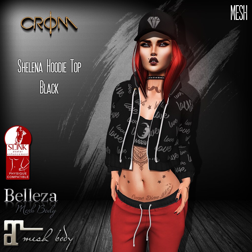 -CroM- Shelena Black - PROMO 25 L - SecondLifeHub.com