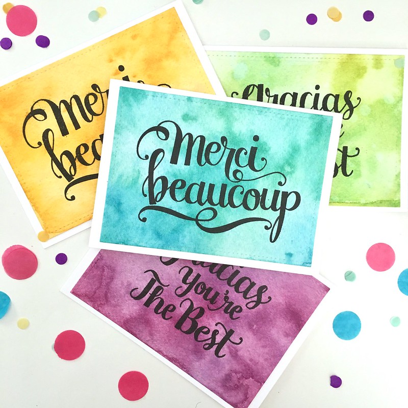 Thank you cards - merci beaucoup