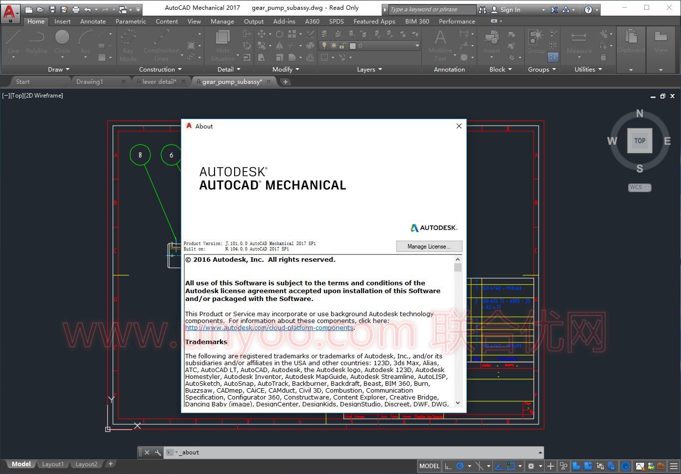 Working with AutoCAD Mechanical 2017 SP1 x86-x64 full license