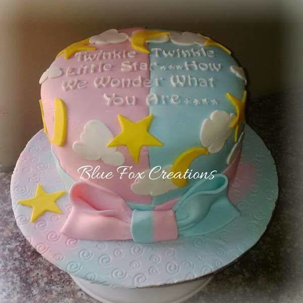 Baby Revealing Cake by Ronell Singh of Blue Fox Creations