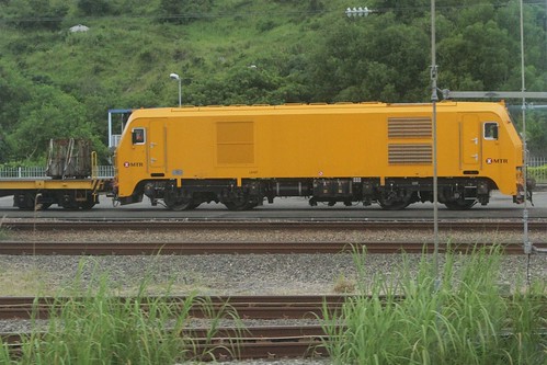 China CNR CKD0A diesel-electric locomotive stabled on a works train at Pat Heung depot