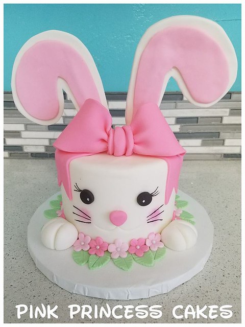 Pink Bunny Cake by Tresha Rob Capps of Pink Princess Cakes