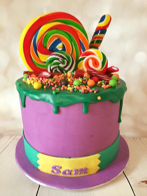 Willy Wonka Inspired Cake by Sweet N Petite Cupcakes