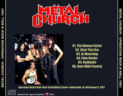 Metal Church-Noblesville 1991 back