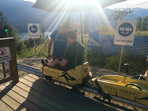 Scott on the Pipe Coaster in Revelstoke, BC