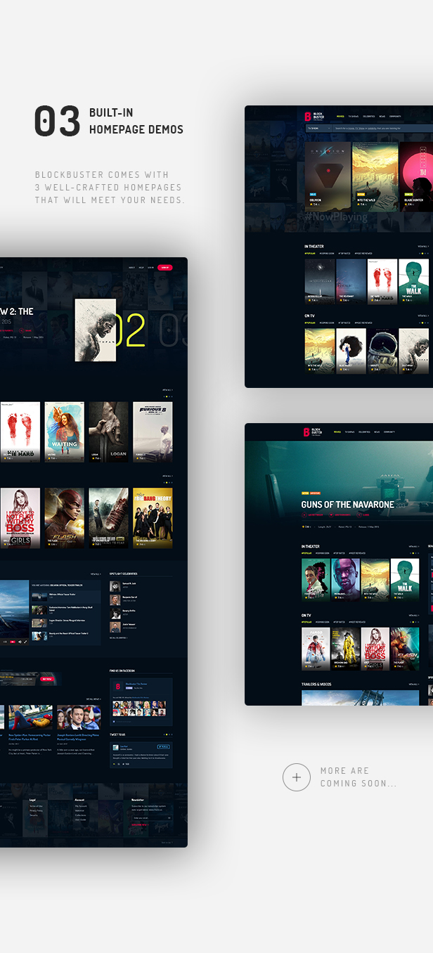 Blockbuster Film Review Movie Database Html Template Free Download