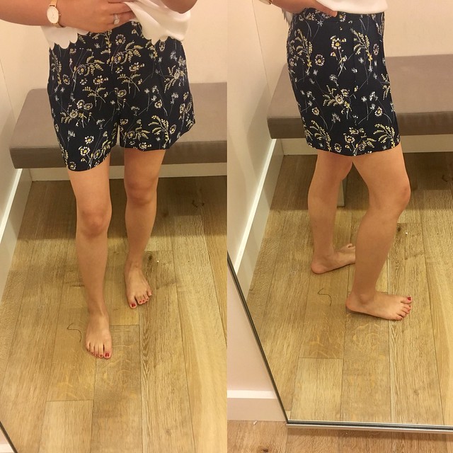  LOFT Daisy Pleated Shorts, size 24/00 regular