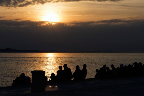 sunset sun sky clouds orange water sea landscape seascape outdoors people silhouette reflection zadar croatia europe travel seaorgan nikon nikond750 nikkor283003556 hrvojesimich gazzda