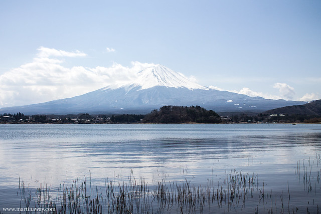 Monte Fuji dal lago Kawaguchi