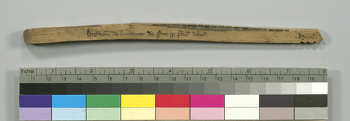 Tally stick of Sheriff of London in 1296.
