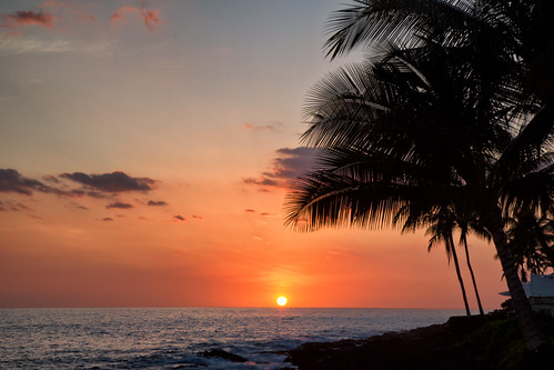 sunset hawaii bigisland iphoto kailuakona unitedstates us