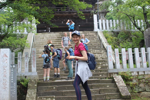 Ascending to the shrine at the base of Mt. Tsukuba