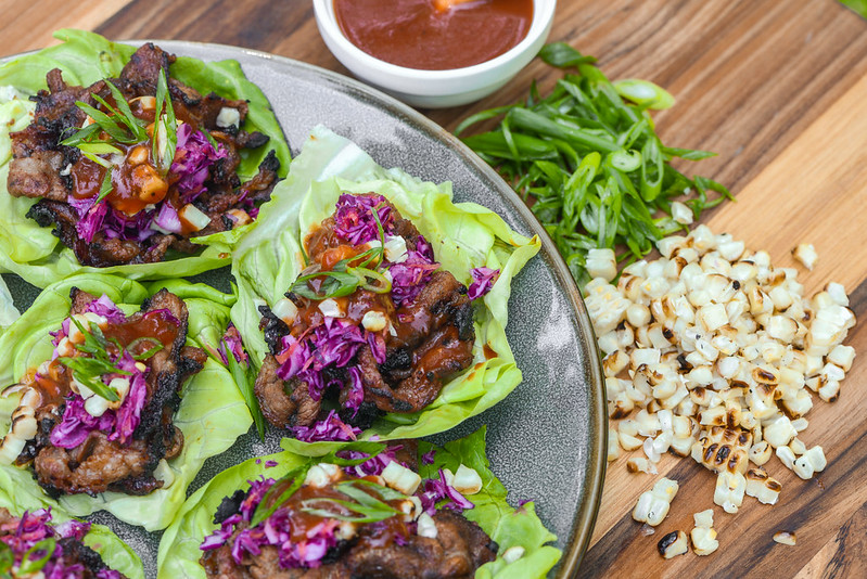 Barbecue Beef Lettuce Wraps