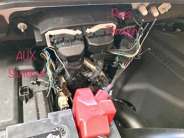 Pass Through and AUX Switch Wires