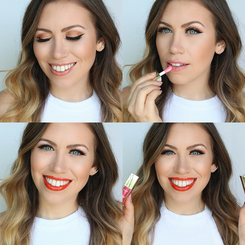 3 Ways to Wear Clarins Lip Oil on Living After Midnite Jackie Giardina