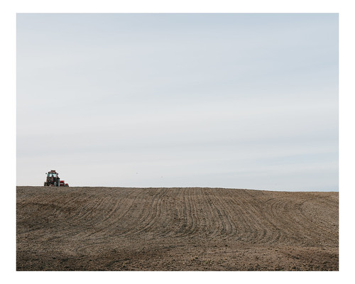 vscofilm spring landscape fieldwork fields sowing canada rural quebec tractor topographies hébertville québec ca