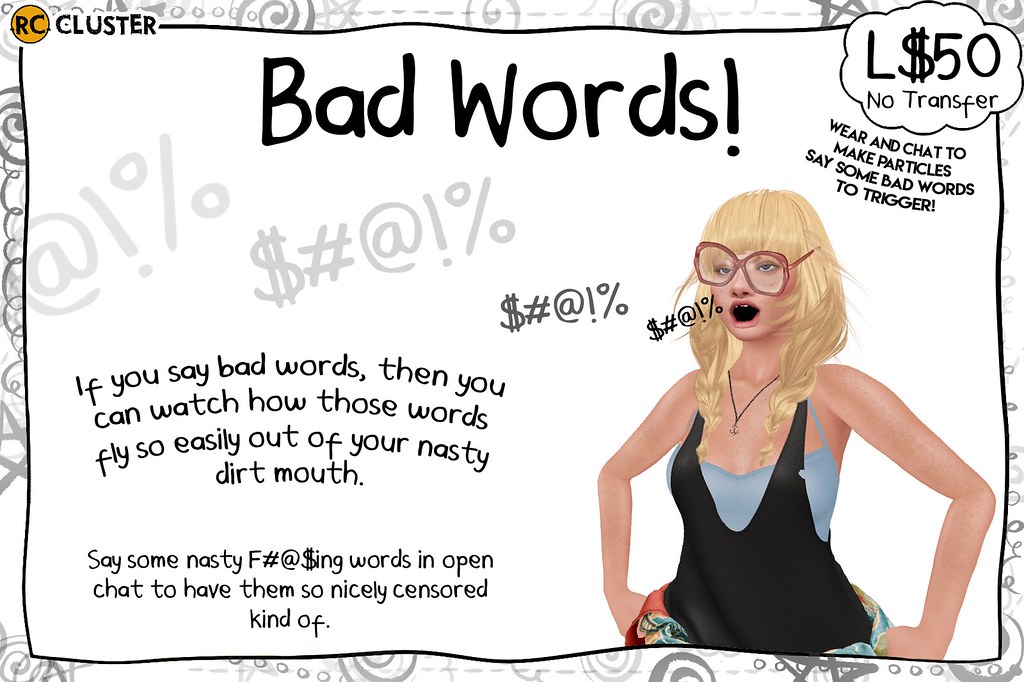 -RC- Bad Words - SecondLifeHub.com