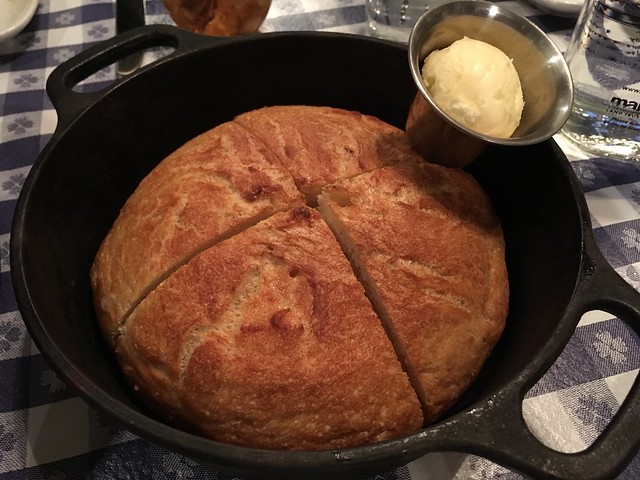 Skillet roasted garlic bread - The Old Clam House