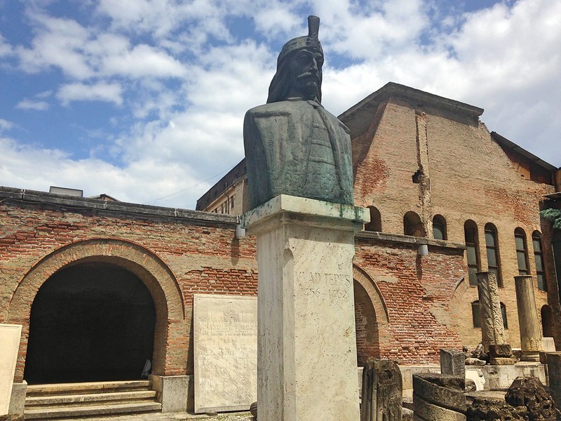 Vlad Tepes statue Bucharest