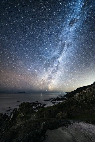 milkyway auckland newzealand nz tearai night astrophotography astroscape landscape nikon d750 seascape stars sky sea