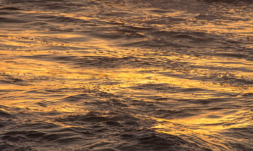 abstract ocean reflections sunset waves tillamook oregon unitedstates us