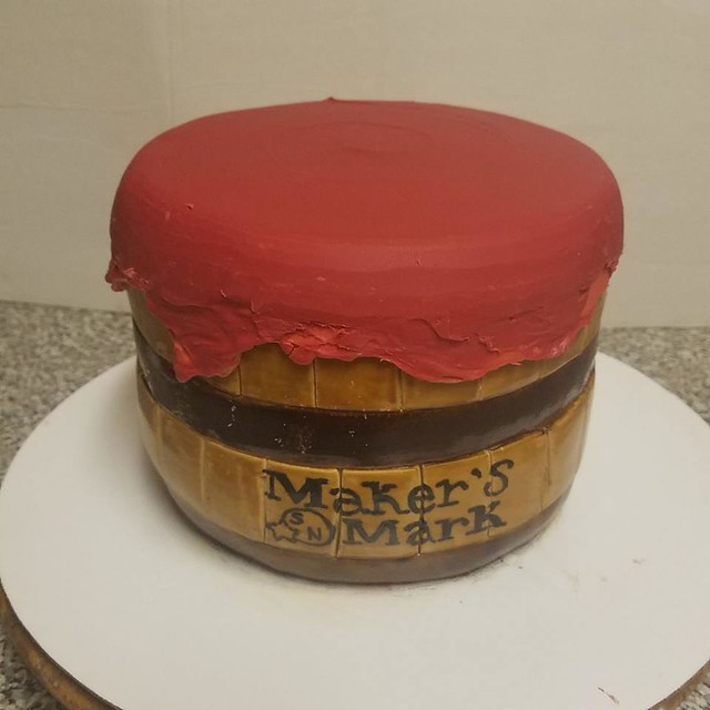 Makers Mark Whiskey Barrel Cake by Rebecca Story of Becky's Cakes & Pastries