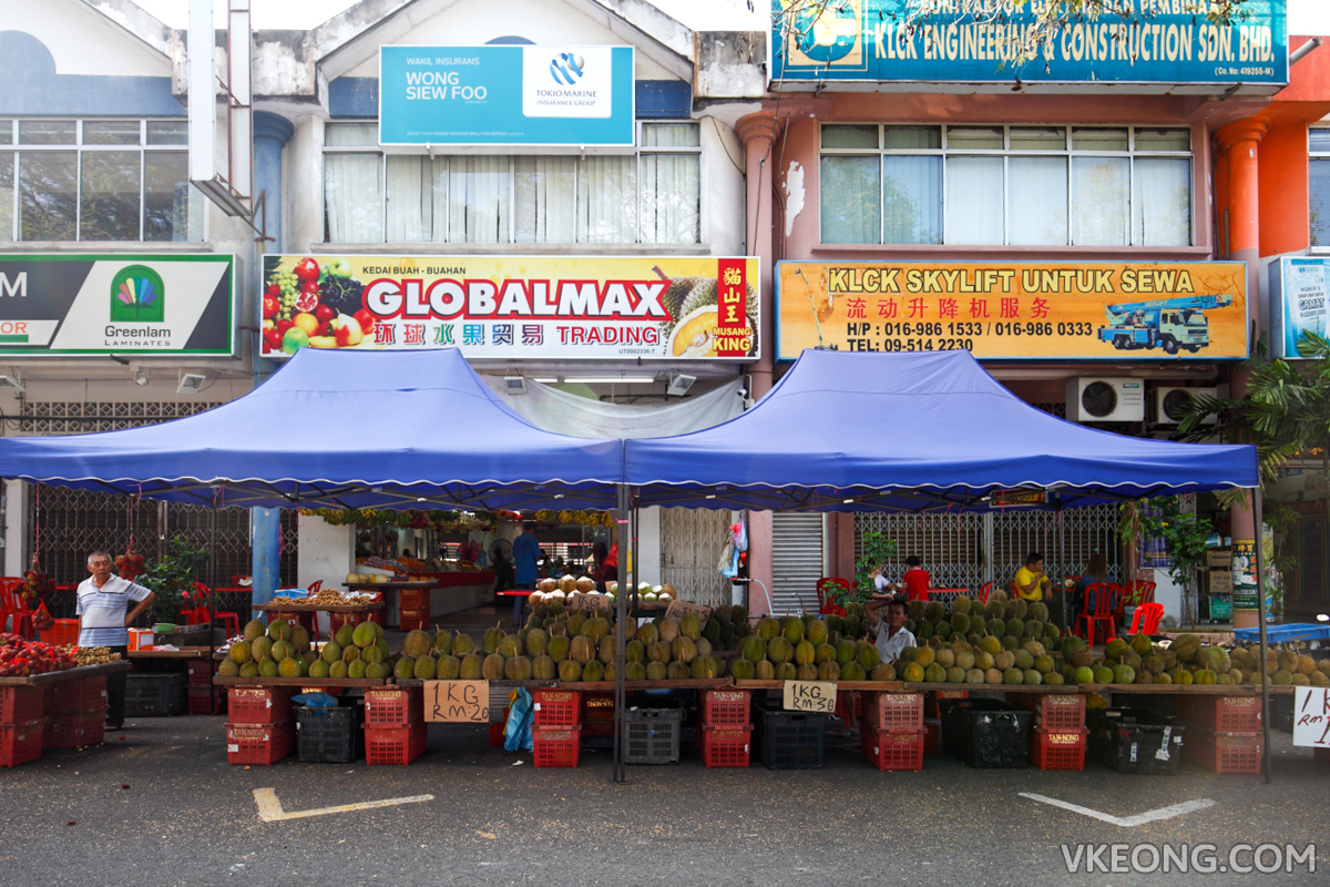 Durian Stall GlobalMax Trading Kuantan