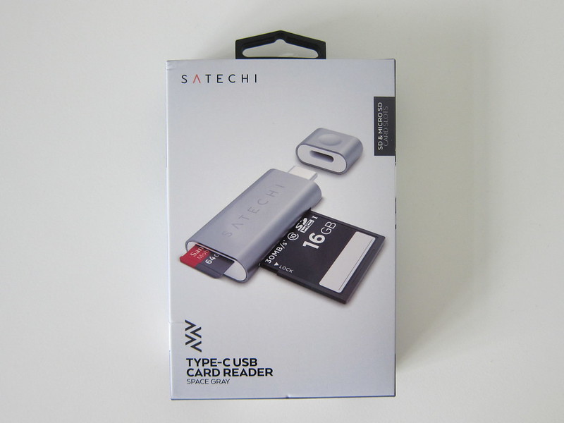Satechi Aluminum USB-C Micro/SD Card Reader - Box Front
